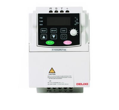 China Fans / Pumps / Motors DELIXI VFD E102 Series Variable Frequency Drive 220v 3 Phase 0.5HP 0.4kw for sale