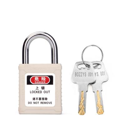 China Key Feature Industrial Lockout-Tagout Padlocks with Non-Conductive Body and Steel Shackle Customize Different Colors for sale