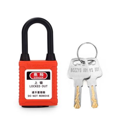 China Key Functionality BOZZYS 38MM Insulated Master Key Dustproof Padlock For Lockout-Tagout Industrial Use On Conductive Areas for sale