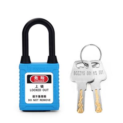 China Key feature 38mm security dustproof padlock with key locked for isolated lockout against the effects of electricity for sale