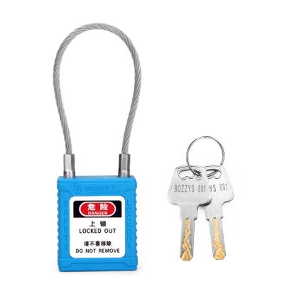 China OEM Manufacturer Industrial Master Keyed Cable Key Preservation Padlock with Custom Coding and Laser Label for Security Solutions for sale