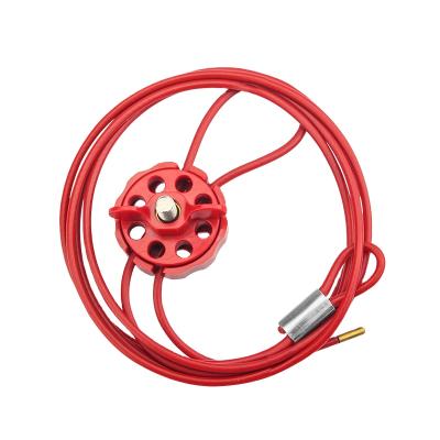 China Adjustable cable lockout with 4MM*2M plastic-coated cable for BD-L31A industrial equipment overhaul for sale