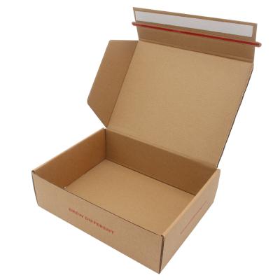 China Economical Custom High Quality Corrugated Mailing Self Seal Recycled Materials Mailing Box Packaging Listing Box For Packaging Items for sale