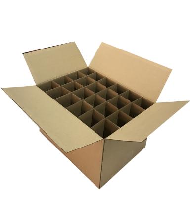 China Recycled Materials Low Price Guaranteed New Design Quality Brown Liquor Bottle Cardboard Packaging Beer Box Kraft Paper For Shipping Packaging for sale