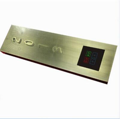 China AODSN Easy Clean Hotel Metal Door Plate with House Number and Doorbell Button for sale