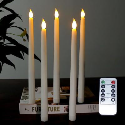 China N983 Birthdays 28cm Led Tea Light Candle Outdoor Use With Pillar Candle Remote Control Set Led Candle for sale