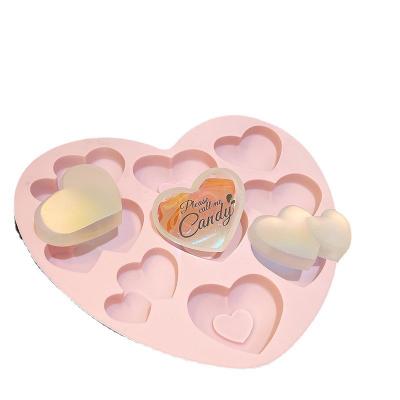 China N025 DIY Heart-Shaped Candy Mold Silicone Chocolate Mold Cake Mold for sale