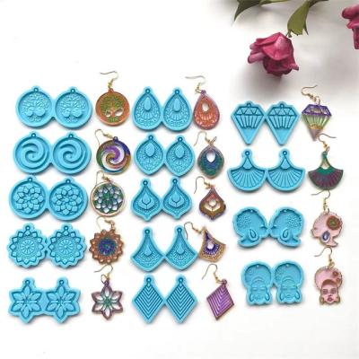 China L8895 DIY Silicone Resin Jewelry Mold Resin Mold Casting Viable Epoxy Earring Combination Pendant Mold for sale