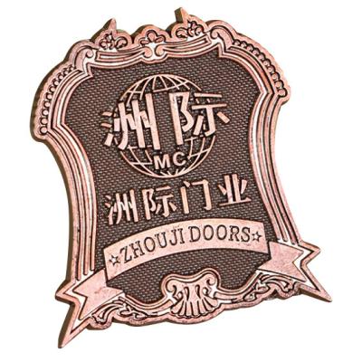 China Europe Wholesale LOGO Customized Any Size Metal Badge Aluminum Alloy Nameplate Zinc Alloy Nameplate for sale