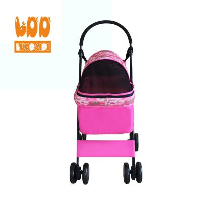 China Best Sustainable Foldable Pet Strollers Cheap Dog Stroller Wheels Dog Trolley for sale