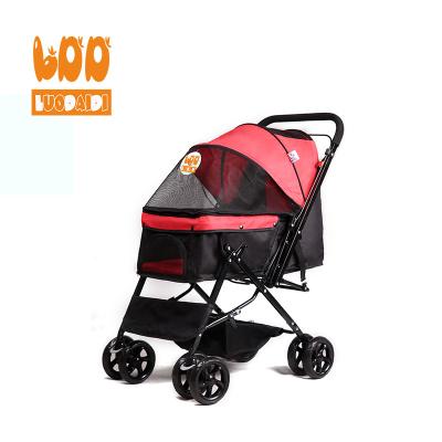 China Cheap Viable Dog Stroller Dog Strollers For Dogs Medium Stainless Steel Trolley Pet Stroller bL08 for sale