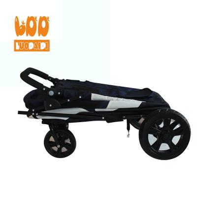 China Sustainable 4 Wheel Pet Trolley Pet Stroller Oxford Dog Stroller for sale