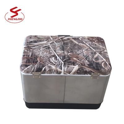 China Sustainable 50L Stainless Steel Box Wine Cooler Metal Cooler Cooler Box for sale