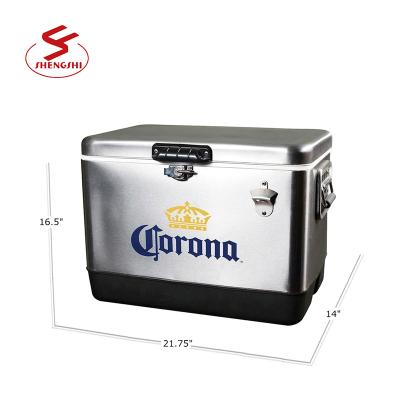 China Sustainable Box Crown 50L Ice Cooler Box Portable Cooler Wine Cooler for sale