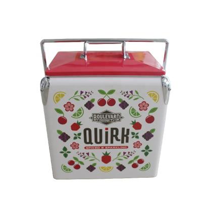 China Vintage Multi Sustainable Colorful Customized Cooler Accept Cooler Metal Drink Can Beach Beer Cooler for sale