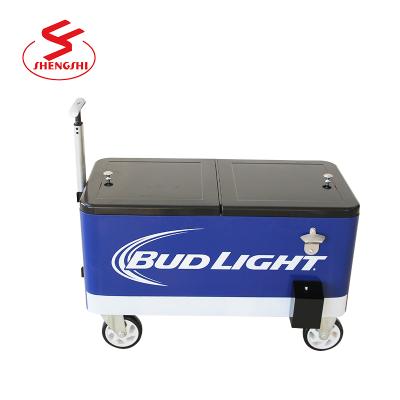 China 2019 New Product Sustainable Ideas Large Patio Cooler On Wheels For BBQ for sale