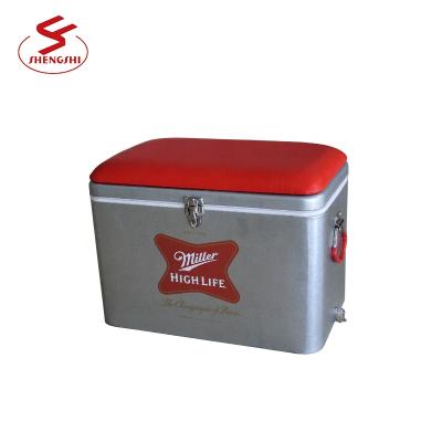 China Viable Wholesales Metal Stainless Steel Portable Beer Cooler For Camping for sale