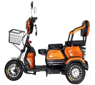 China Passenger Wholesale Price 600 Watt Lead Acid Electric Tricycle Three Seats 3 Wheels Electric Vehicle For Adults Use for sale