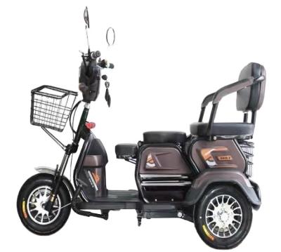 China Electric passenger tricycle 500w motor 3 wheel differential tricycle for adult passenger and cargo for sale