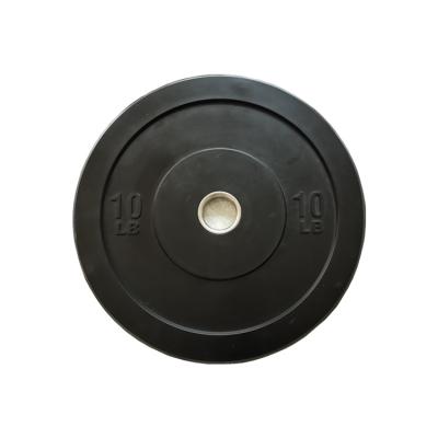 China Weightlifting China Factory Supply Customized Black Gym Weightlifting All Weight Rubber Plate for sale