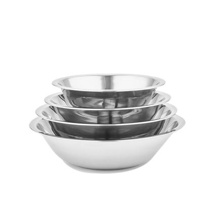 China RONGYE Sustainable Wholesale 304 Stainless Steel Mixing Bowl Set For Kitchen for sale