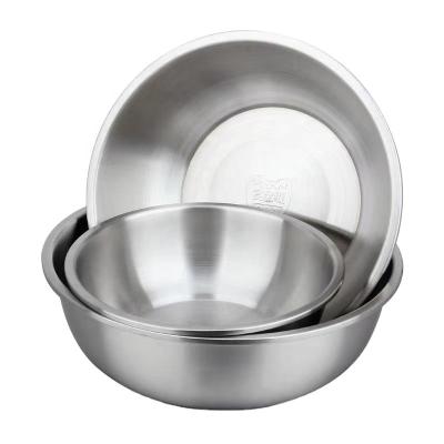 China RONGYE Wholesale 304 stainless steel bowls&plate viable nested salad mixing bowls for kitchen food bowl for sale