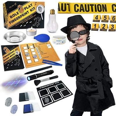 China Educational Spy Kit For Kids Detective Outfit Fingerprint Investigation Role Play Dress Up STEM Toys Costume Age 6+ Birthday Gifts for sale