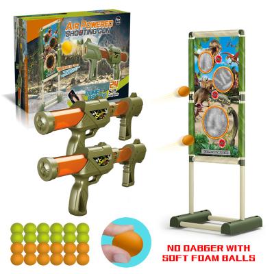 China Eco-friendly Foam Shooting Toy 24 Soft Gun Snap Button Shooting Practice Set Moving Aim Targets Game Balls For Kids for sale