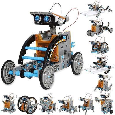 China STEM 12-in-1 Battery Operated Education Solar Toy Robot Toys DIY Science Experiment Building Kit for Kids, Solar Powered by The Sun for sale