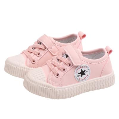 China 2021Little Flat Girls and Boys All-match Canvas Shoes Children's Casual Shoes Breathable Air for sale