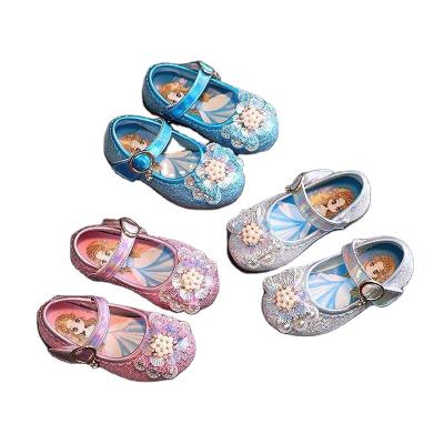 China Flat 2021 summer princess style soft soled cute flat shoes color girls cartoon outdoor non-slip sports shoes for sale