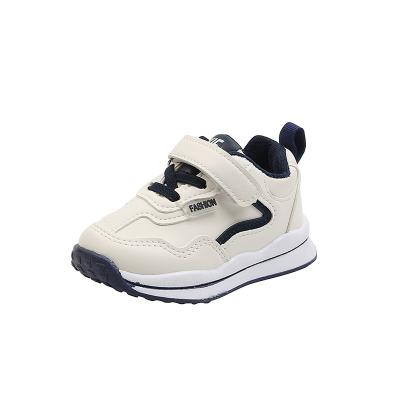 China Other factory supply children's school children's sports leather sneakers direct running shoes boy leather rubber casual shoes for sale