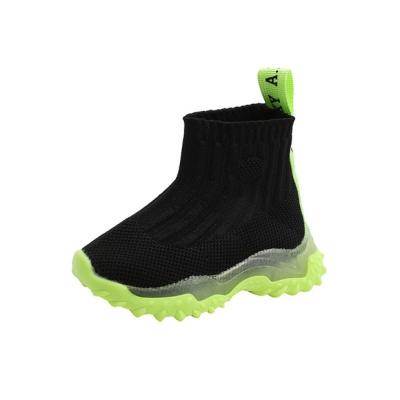 China Girls Running Cartoon Light Glowing Sneakers Boys LED Sports Sneaker Mesh Breathable Sock Shoes For Lovely Light Fashion Sneakers for sale