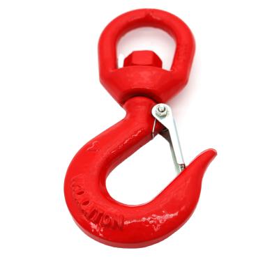 China Heavy Industry High Strength Alloy Steel Lifting 322A 322C Crane Swivel Hooks With Safety Lock for sale