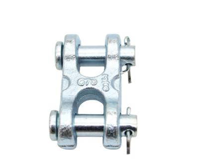 China ALLOY Galvanized Drop Forged H Type Twin Clevis Link For Chain for sale