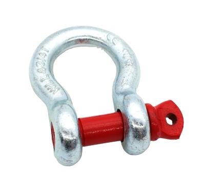 China Heavy Industry Galvanized US Type G209 4 Times 6 Times WANT Heavy Duty Forged Anchor Screw Pin Chain Bow Shackle For Lifting for sale