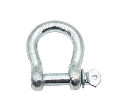 China Heavy Industry Galvanized Galvanized Carbon Steel E/gavanized Screw European Type Standard Collar Pin Forged Big Bow Lifting Shackle for sale