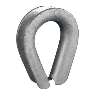 China Carbon Steel Hot Dip Galvanized Galvanized US Type G414 Extra Heavy Duty Wire Rope Thimbles For Wire Rope Fittings for sale