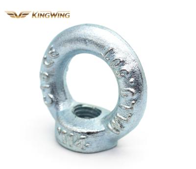 China C15 M10 M12 M16 M24 Steel Galvanized Galvanized Drop Forged Steel DIN582 Eye Standard Metric Lifting Nut for sale