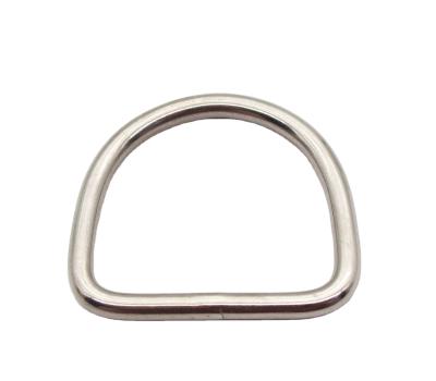 China Marine Stainless Steel Hardware Polished Stainless Steel SS304 SS316 AISI304 AISI316 A2 A4 Welded D Ring for sale