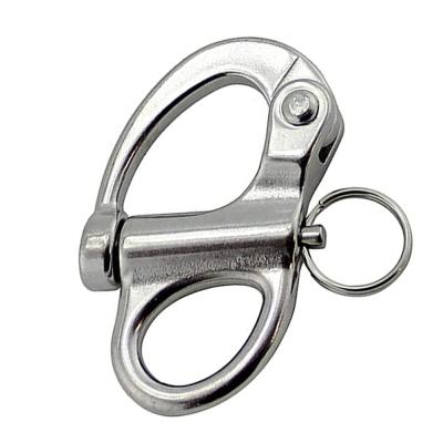 China China Stainless Steel Manufacturer Marine Hardware Mountaineering Safety Polished Stainless Steel A2 A4 SS304 SS316 Snap Eye Fixed Snap Eye for sale