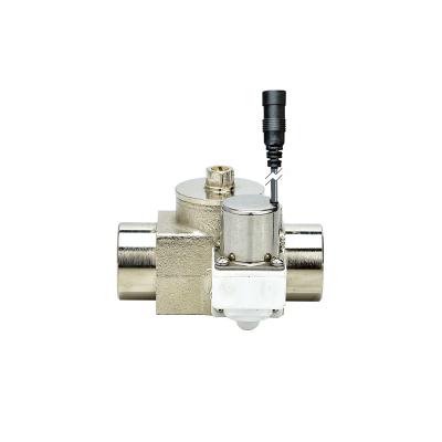 China Public toilet underfloor heating water heating, toilet drain valve WC hot water solenoid valves 6V DC size solenoid G1 squat