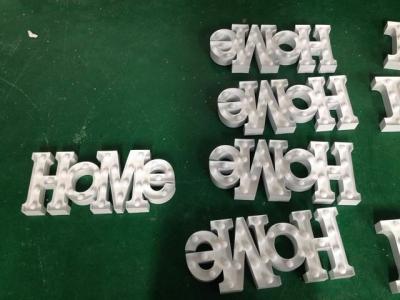 China White LED Lighted Channel Letter Signs Love Letter For Wedding Decoration for sale