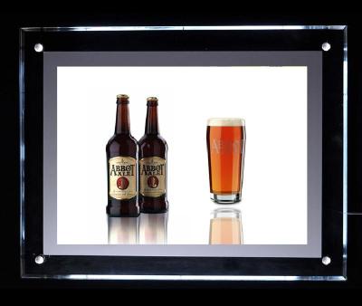 China Commercial Advertising Crystal LED Light Box Dispplay Wall Mounted Single Side for sale