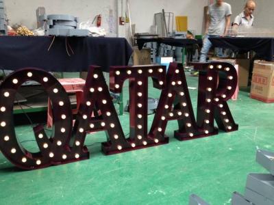 China Vintage Style LED Marquee Letter Lights , Illuminated Marquee Alphabet Lights for sale