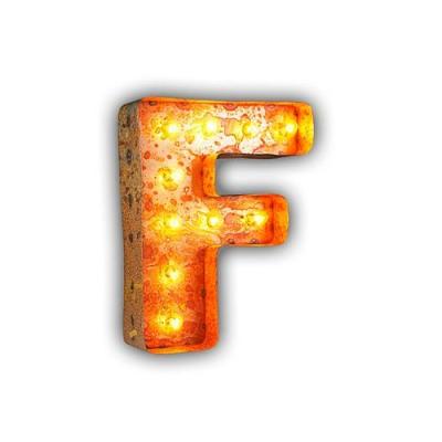 China Colorful Metal Vintage Letter Lights , LED Lighted Marquee Letters For Xmas Decor for sale