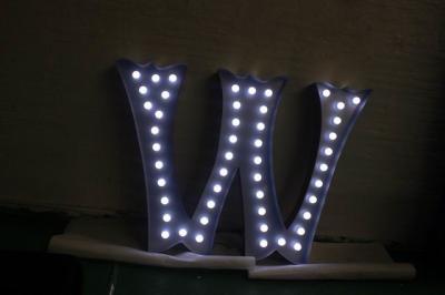 China Metal Vintage Light Up Letters With Light Bulbs Battery Operated , Marquee Letter Signs for sale