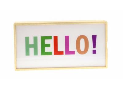 China Battery Operated Cinematic Light Box Changeable Letters With Wooden Shell for sale