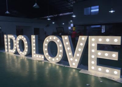 China Illuminated I DO LOVE Wedding Letter Lights Large Signs For Decoration for sale