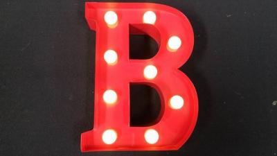 China Custom LED Carnival Lights Letter , Wedding Marquee Alphabet Letters Battery Powered for sale